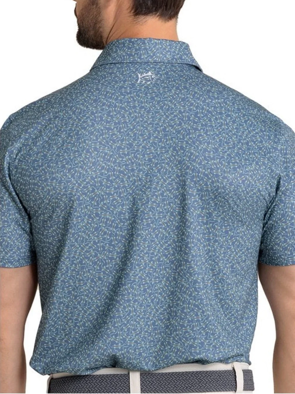 Southern Tide M’s XXL Iguana Glee SSPolo, LghtIndigo Colrway #1183, Style# 11736 - Picture 8 of 10